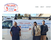 Tablet Screenshot of prodrainplumbing.com